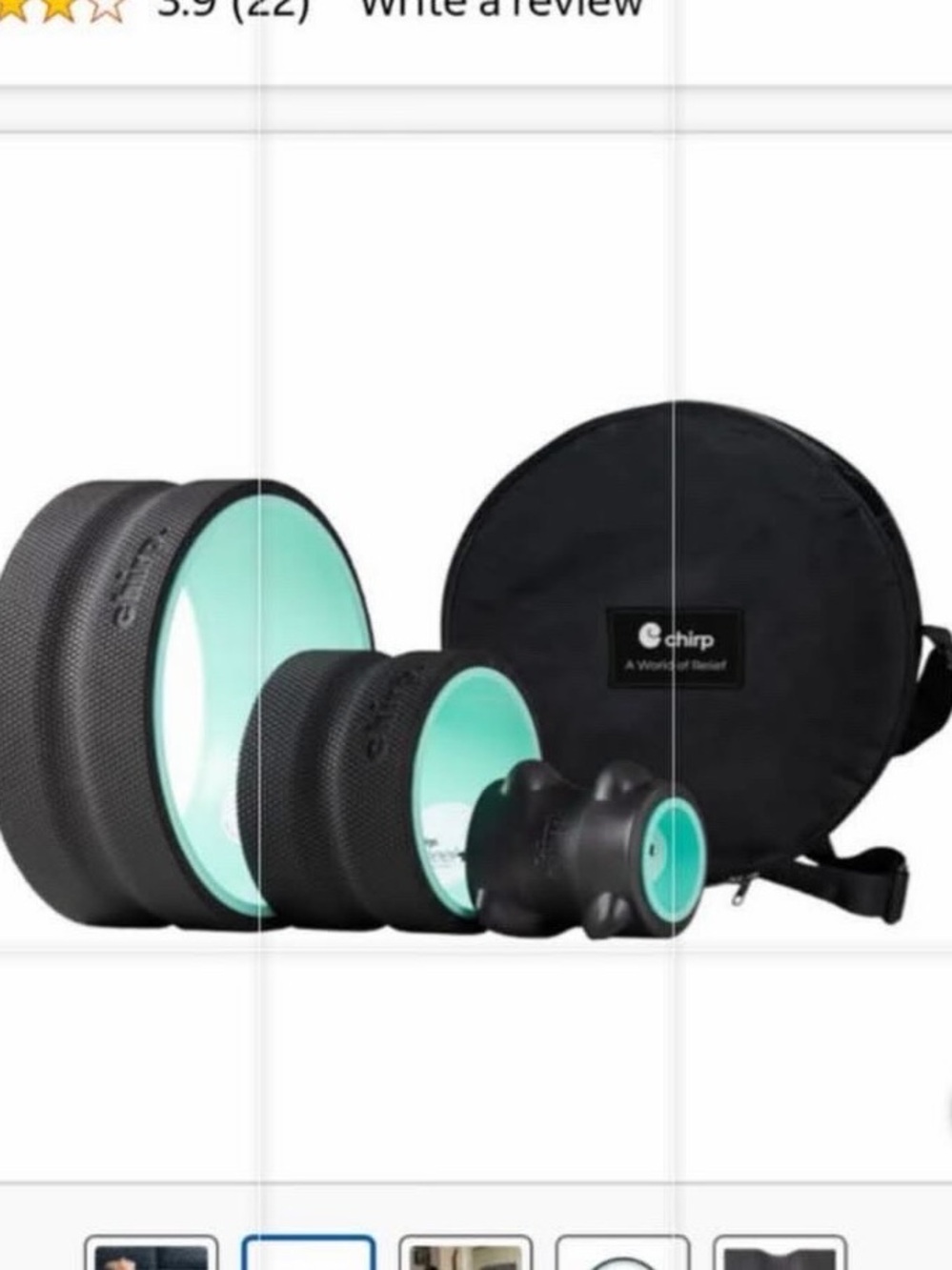 Chirp Wheel+ 3-Pack with Travel Carrying Case NEW